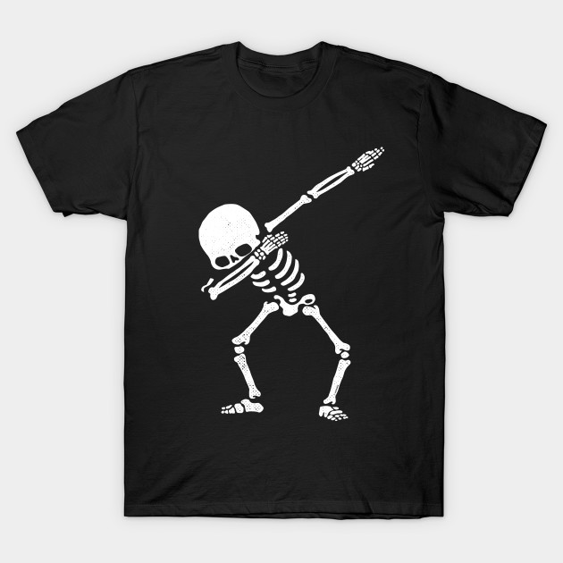 Dabbing Skeleton Shirt Dab Hip Hop Skull Dabbin White Skull TShirt